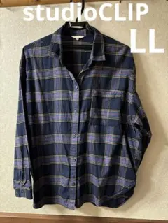 studio CLIP チェックシャツ　LL