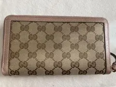 Gucci GGパターン 長財布 ベージュ