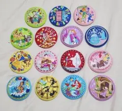 ディズニープリンセス刺繍缶バッチ2 全15個コンプリートセット+オマケ１点