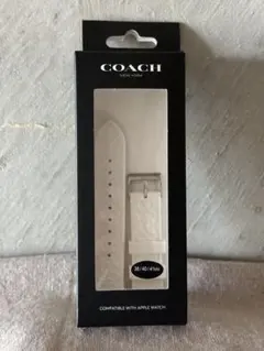 COACH Apple Watch バンド 38/40/41mm用 ホワイト