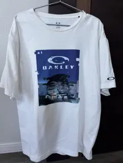 Oakley グラフィックプリント Tシャツ L ホワイト