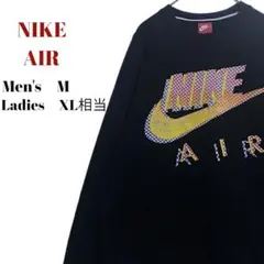 【大人気】nikeナイキスウェット　ブラック　黒　ビッグロゴ　メンズM　古着