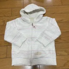 gelato pique ホワイトストライプパーカー 80-90