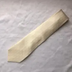 【美品】Mitsumine 三峰 ネクタイ シャンパンゴールド シルク 織柄