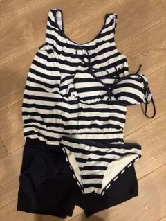 ストライプ セパレート水着 セット