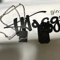 DIESEL　ディーゼル　プレート　ネックレス　ブレイブマン　ブラック　セット