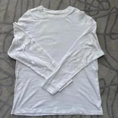 GU ホワイト 長袖カットソー XL 綿100%