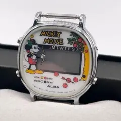 SEIKO ALBA アニメタイム ミッキー 稼働品 昭和レトロ ゲーム 腕時計