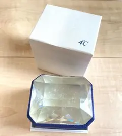 4℃ アクセサリーケース ジュエリーボックス クリスタル