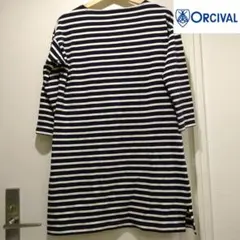 ▼ORCIVAL ドロップショルダー ストライプチュニック