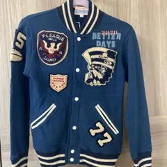 デニムダンガリー　ワッペンスウェット140