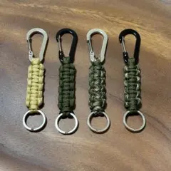 パラコード キーリング　カラビナ(カラー)選択可・おまとめ割あり