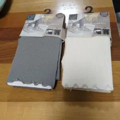 Berry Glacé 110デニール レギンス L～LL グレー・ホワイト