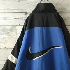 希少サイズ☆90s ナイキ 両面刺繍 メッシュ ナイロンジャケット XL～3L