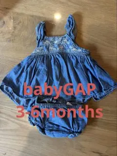 babyGAP 3-6month デニムワンピース　チュニック　ブルマ付き