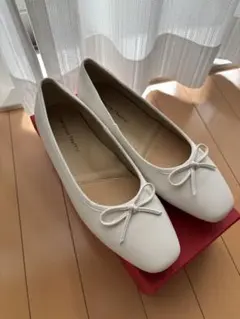 オリエンタルトラフィック　ホワイトリボン付きバレエシューズ