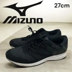 Mizuno ミズノME-01メッシュスニーカー 27cm ブラックウォーキング