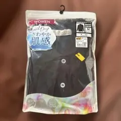 ワークマン 裏綿長袖ポロシャツ 黒 Mサイズ