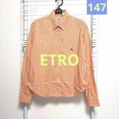 ETRO★ボタンダウンギンガムチェックシャツのサムネイル
