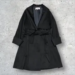 Chloeクロエ　ビッグカラー　ウールコート　ガウン　ロング　ブラック　黒 2025年最新】Chloe ロングコートの人気アイテム - メルカリ