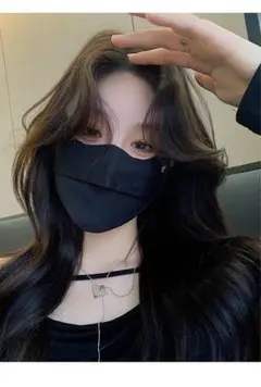 日焼け止め フェイスカバー フェイスマスク UV加工 シミ 冷感 紫外線カット