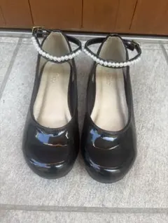 CIRCLE黒パンプス20.0cm