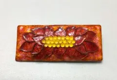 ブローチ　七宝焼　used　中古　新品ではありません　四角形