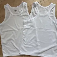 PUMA タンクトップ 140 ホワイト　２枚セット