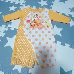 匿名配送 ベビー 2Wayロンパース ディズニー プーさん オレンジ 50-60