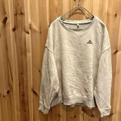 【ジーユー】キッズ服　子供服　140 トレーナー　オーバーサイズ　ベージュ系