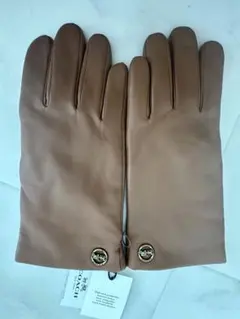 未使用品タグ付　コーチ　COACH レザー 手袋 ブラウン　茶色　本革