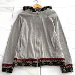 SHOPTK TKMIXPICE ジップアップパーカー ネイティブ グレー XLのサムネイル