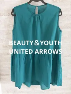【BEAUTY&YOUTH】ノースリーブペプラムチュニックブラウスのサムネイル