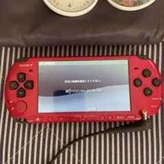 N*I様 【動作確認済み】PSP3000 レッド/ブラック 付属品付