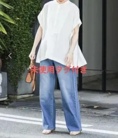 URBAN RESEARCH フロントデザイン フレンチスリーブブラウスのサムネイル