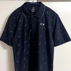 ☆美品！オークリー OAKLEY ゴルフ 半袖 総柄ポロシャツ☆