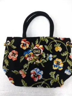 フェイラー花柄刺繍トートバッグ