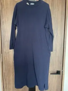 Lacoste × beams boy ハイネックポロドレス　ネイビー