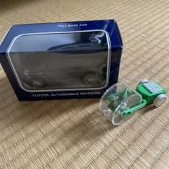 トヨタ自動車博物館 プルバックカーヴォクシー ミニカー　エボルタ君　パナソニックのサムネイル