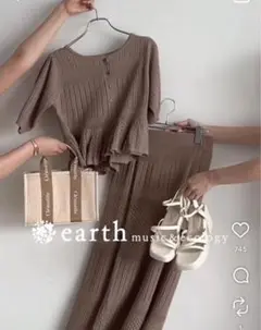 earth music&ecology セットアップ スカート