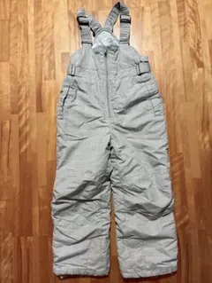 値下げ‼️子ども用グレーのチェック柄スキーウェア