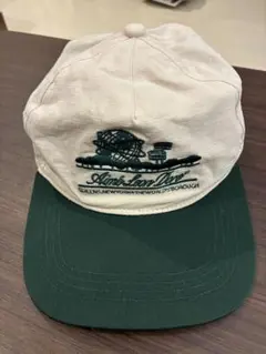 Aime Leon Dore 刺繍キャップ ホワイト/グリーン