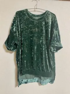 KBF ベロア　グリーン Tシャツのサムネイル