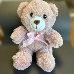 クマのぬいぐるみ リボン付きピンクのぬいぐるみ