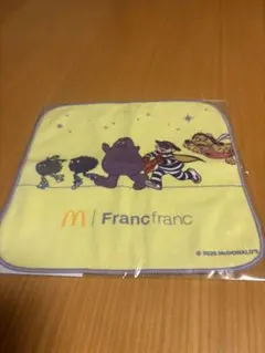 マクドナルド 福袋　Francfranc ハンドタオル イエロー　新品未使用