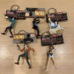 ルパン三世 フィギュア型キーホルダー 5体セット　当時物