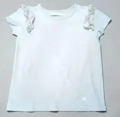 タルティーヌエショコラ　フリル付半袖Tシャツ 130サイズ