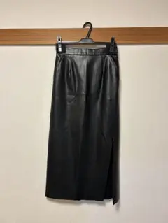 【定価2.3万】PARIGOT 合皮レザー ストレートスカート 美シルエット