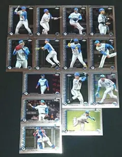 topps 2025 chrome 日本ハム ベースカード 14枚