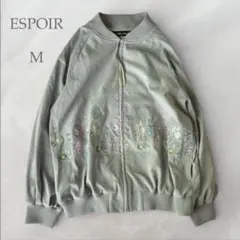 MA-1 ブルゾン 花柄刺繍 ジャンパー 春服 春先取り ジャケット アウター